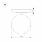 Светильник SP-FLOWER-R360-18W Warm3000 (BK, 110 deg, 230V) (Arlight, IP54 Пластик, 3 года) — изображение 4