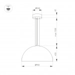 Светильник SP-RESTO-HANG-R900-112W Warm3000 (BK, 100 deg, 230V) (Arlight, IP20 Металл, 3 года) — изображение 4