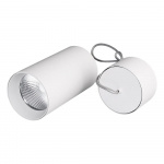 Светильник подвесной SP-POLO-R85-2-15W Warm White 40deg (White, White Ring) (Arlight, IP20 Металл, 3 года)