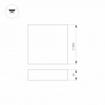 Светильник SP-QUADRO-S500x500-50W Day4000 (BK, 120 deg, 230V) (Arlight, IP40 Металл, 3 года) — изображение 4