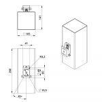 Светодиодный светильник Акцент Куб Дуо 40 CRI80 3000К 10х65° Кронштейн — изображение 8