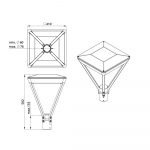 Светодиодный светильник Аскет 50 3000К 155х85° — изображение 5