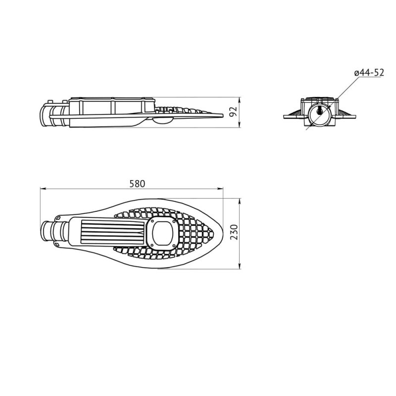 Светодиодный светильник Кобра 50 Эко CRI70 3000К 150х90° — изображение 11