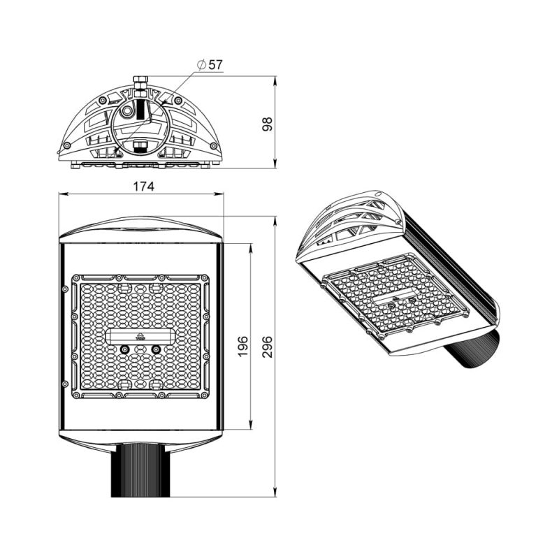 Светодиодный светильник Магистраль v3.0 МЛ 70 CRI70 4000К 155х70° — изображение 6