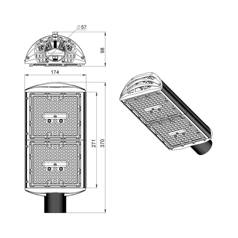 Светодиодный светильник Магистраль v3.0 МЛ 80 Экстра CRI70 3000К 155х70° — изображение 7