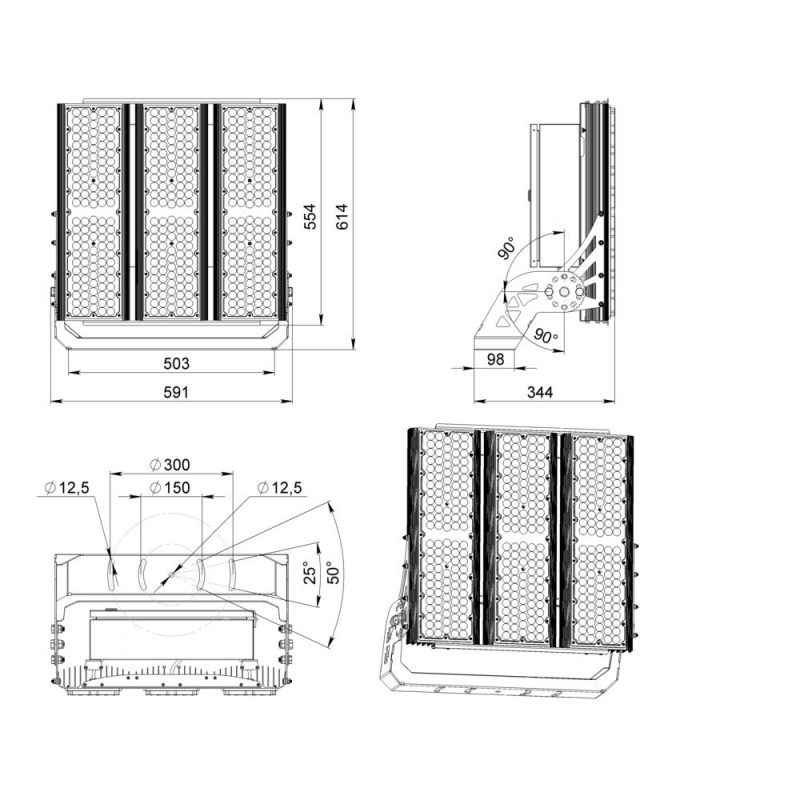 Светодиодный светильник Плазма 1000 L V Box CRI70 5000К 85° — изображение 8