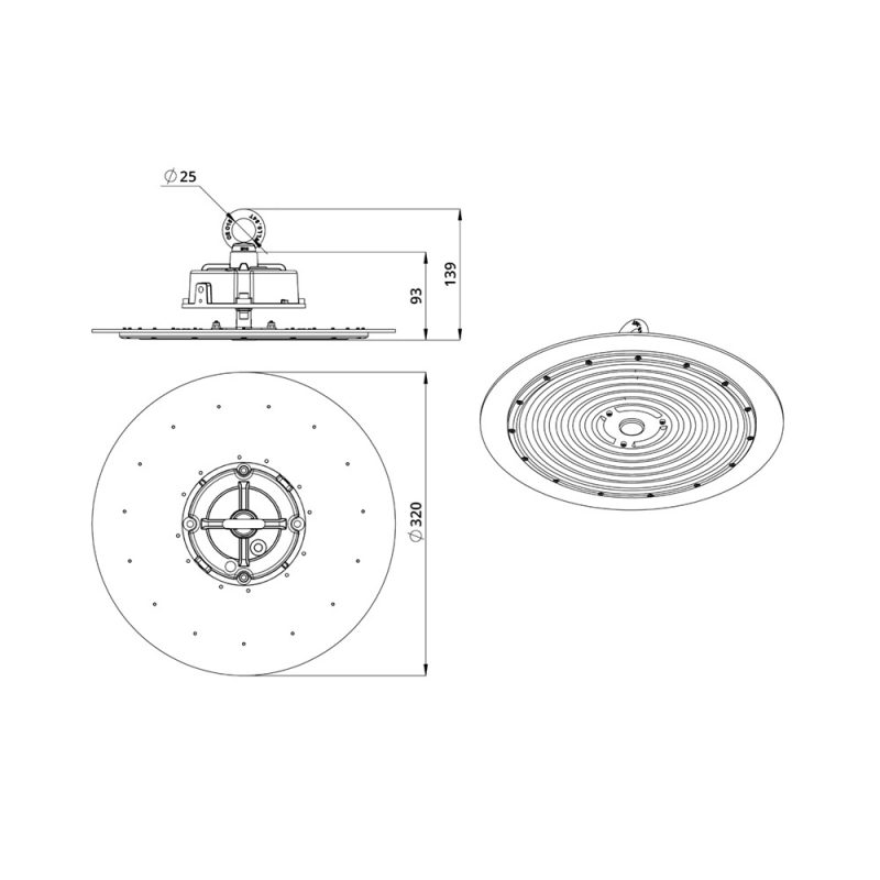 Светодиодный светильник Профи Флэт 100 L CRI70 3000К 60° — изображение 5