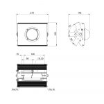 Светодиодный светильник Прожектор v2.0 40 Эко 36~48В AC/DC CRI70 3000К 45° — изображение 7