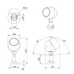 Светодиодный светильник Шелл 15 S CRI70 5000К 55° Поворотный кронштейн — изображение 4