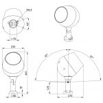 Светодиодный светильник Шелл 60 M CRI70 3000К 125х65° Поворотный кронштейн — изображение 4