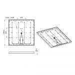 Светодиодный светильник Сота 36 Эко Л IP30 CRI80 5000К Микропризма — изображение 6