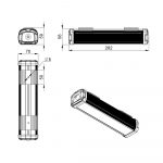 Светодиодный светильник Т-Линия Компакт 10 250мм Эко 36~48В AC/DC CRI70 5000К Микропризма — изображение 11