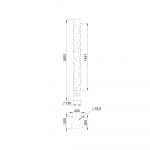Светодиодный светильник Толл Декор 50 3000/1500мм Круги CRI80 5000К — изображение 3