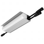 Светодиодный светильник Модерн v2.0 4 200мм (18Вт/м) 48В DC 1 пикс. RGBW DMX CRI80 5000К Опал (Профиль, козырек, транзитное штепсельное соединение)