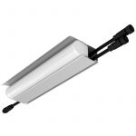 Светодиодный светильник Модерн v2.0 5 250мм (18Вт/м) 24В DC 2 пикс. RGBW DMX CRI80 3000К Опал (Профиль, козырек, транзитное штепсельное соединение)