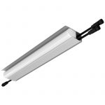 Светодиодный светильник Модерн v2.0 7 400мм (18Вт/м) 48В DC 1 пикс. RGBW DMX CRI80 5000К Опал (Профиль, козырек, транзитное штепсельное соединение)